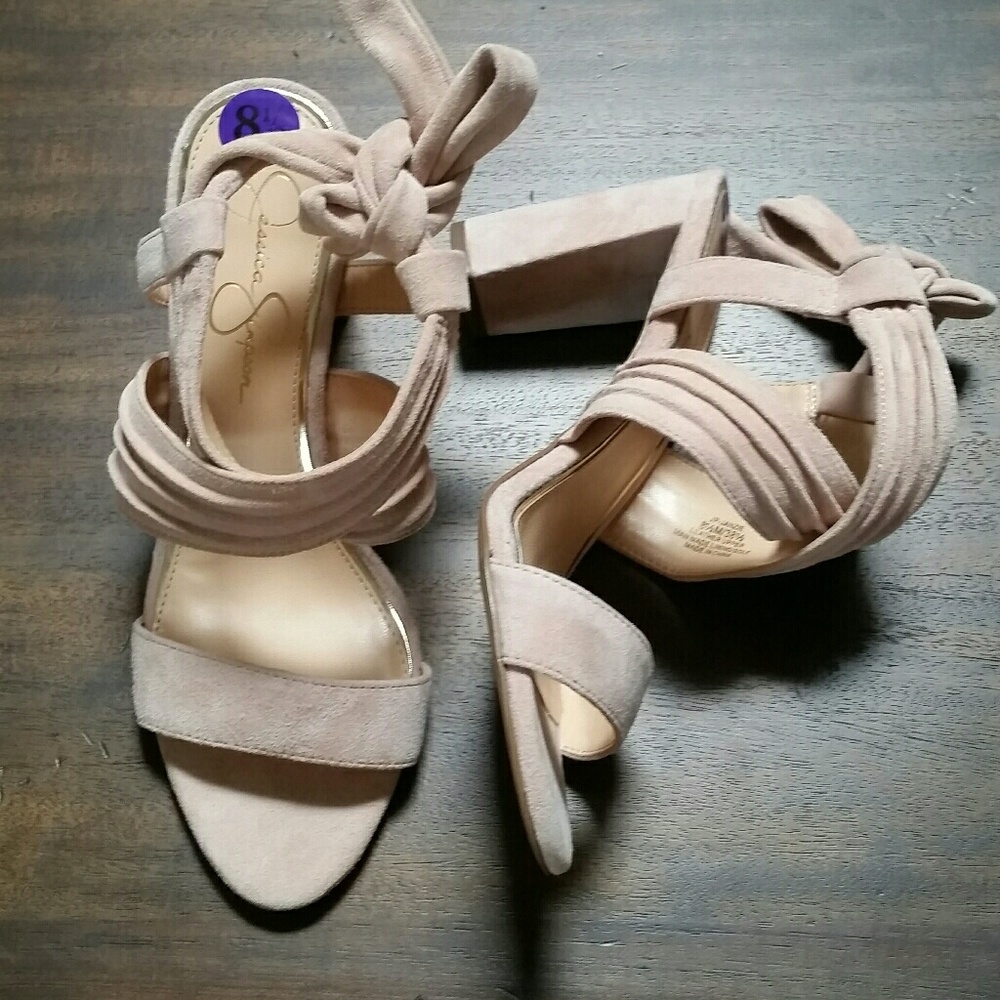Jessica Simpson Strappy Heels Sandals. Worn ones or twice. Good condition.